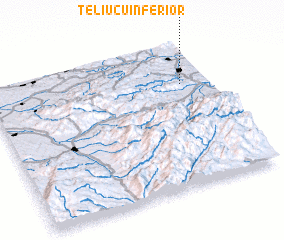 3d view of Teliucu Inferior