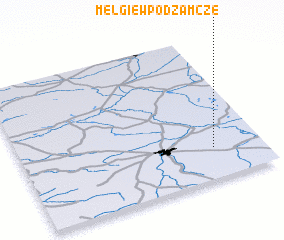 3d view of Mełgiew Podzamcze