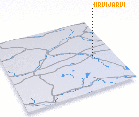 3d view of Hirvijärvi