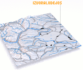 3d view of Izvorălu de Jos