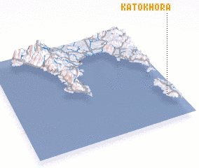 3d view of Káto Khóra