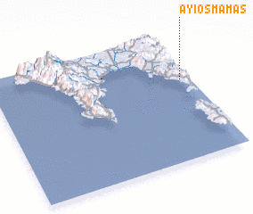 3d view of Áyios Mámas