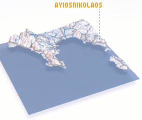 3d view of Áyios Nikólaos