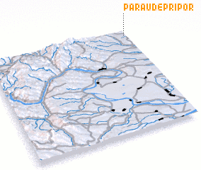 3d view of Pârâu de Pripor