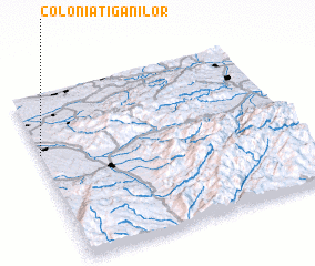 3d view of Colonia Ţiganilor