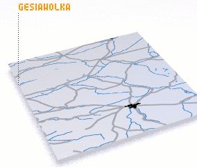 3d view of Gęsia Wólka