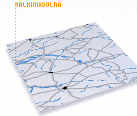 3d view of Małkinia Dolna