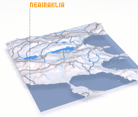 3d view of Néa Iráklia