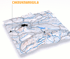 3d view of Chervena Mogila