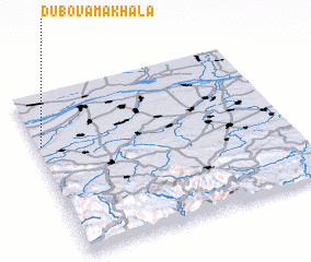 3d view of Dŭbova Makhala