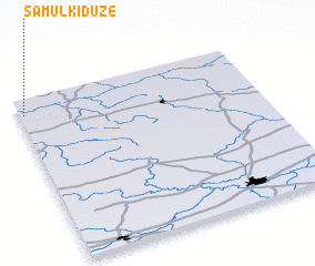 3d view of Samułki Duże