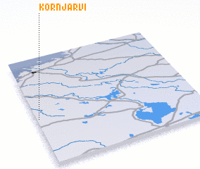 3d view of Kornjärvi