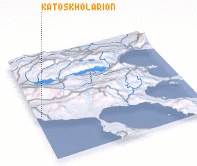 3d view of Káto Skholárion