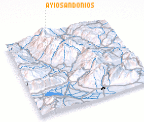 3d view of Áyios Andónios