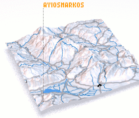 3d view of Áyios Márkos