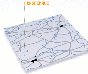 3d view of Krasne Małe