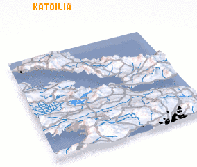 3d view of Káto Ília