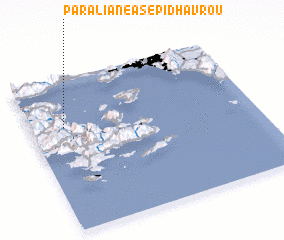 3d view of Paralía Néas Epidhávrou