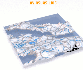 3d view of Áyios Vasílios