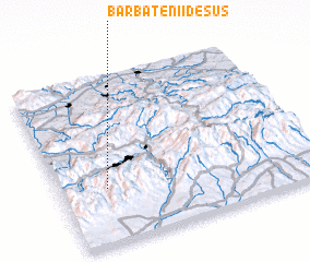 3d view of Bărbătenii de Sus