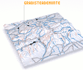 3d view of Grădiştea de Munte