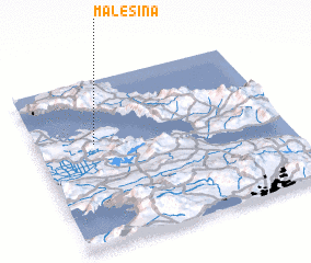 3d view of Malesína