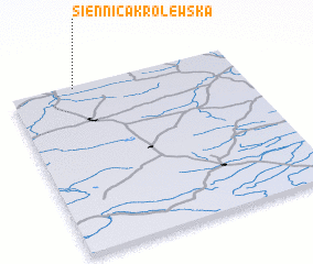 3d view of Siennica Królewska