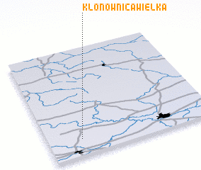 3d view of Klonownica Wielka