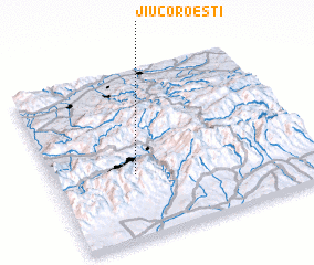 3d view of Jiu Coroeşti