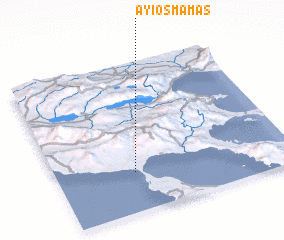 3d view of Áyios Mámas