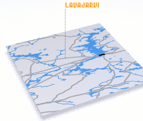 3d view of Lavajärvi