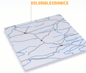 3d view of Kolonia Leśniowice