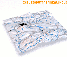 3d view of Zhelezopŭtna Spirka Lukovo