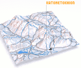 3d view of Káto Metókhion