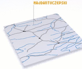 3d view of Majdan Tuczępski