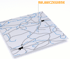 3d view of Malawicze Górne