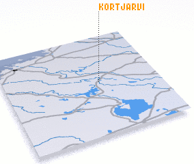 3d view of Kortjärvi