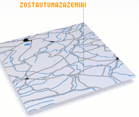 3d view of Žostautų Mažažemiai