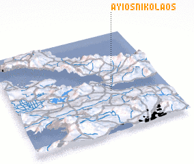 3d view of Áyios Nikólaos