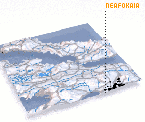 3d view of Néa Fókaia