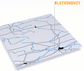 3d view of Błotków Duży