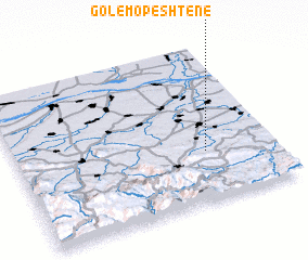 3d view of Golemo Peshtene