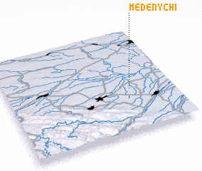 3d view of Medenychi