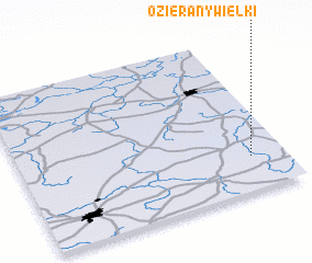 3d view of Ozierany Wielki