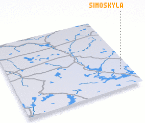 3d view of Simoskylä