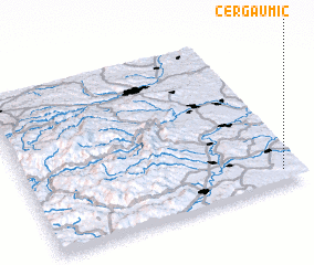 3d view of Cergău Mic