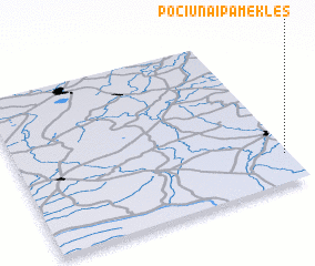 3d view of Pociūnai-Pamėklės