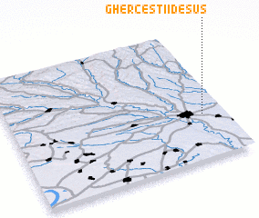 3d view of Gherceştii de Sus