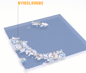 3d view of Áyios Loukás