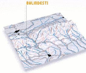 3d view of Bălindeşti